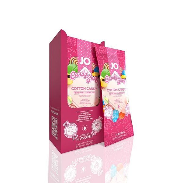 Набор лубрикантов Foil Display Box &ndash; JO H2O Lubricant &ndash; Cotton Candy &ndash; 12 x 10ml SO6162 фото