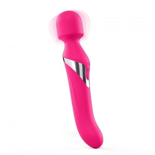 Вибромассажер 2в1 Dorcel Dual Orgasms Magenta классический массажер и вибратор с жемчужным массажем SO3090 фото