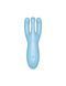 Кліторальний смарт вібратор Satisfyer Threesome 4 Blue з трьома пальчиками SO6081 фото 2