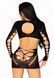 (SALE) Leg Avenue Long sleeve cut out mini dress Black O/S SO8570 фото 2