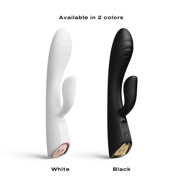 Вибратор-кролик с подогревом Dorcel FLEXI RABBIT WHITE, гибкий ствол SO6817 фото
