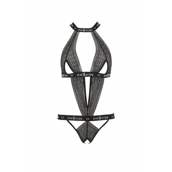 Напівпрозоре боді з вирізами Passion Exclusive Mirajane Body black S/M, black PS26405 фото