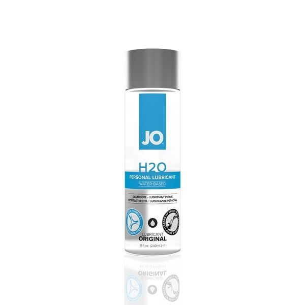 Змазка на водній основі JO H2O ORIGINAL (240 мл) оліїста і гладенька, рослинний гліцерин SO1678 фото