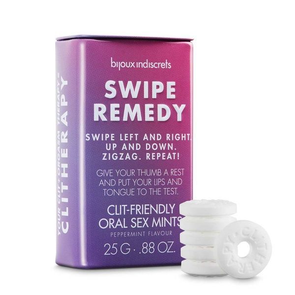 М'ятні цукерки Bijoux Indiscrets Swipe Remedy &ndash; clitherapy oral sex mints без цукру SO5911 фото