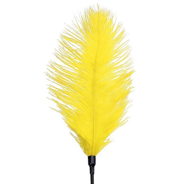 Щекоталка со страусиным пером Art of Sex &ndash; Feather Tickler, желтая SO7136 фото
