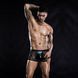 Мужские эротические сетчатые трусы с ремнями, One Size Black SO3679 фото 3