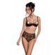 Эротический комплект с рисунком Passion LOVELIA BIKINI S/M, black SO4748 фото 1