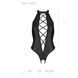 Боди из эко-кожи с имитацией шнуровки и открытым доступом Passion NANCY BODY L/XL, black SO5370 фото 5