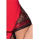 Корсет з пажами BRIDA CORSET red XXL/XXXL - Passion Exclusive, трусики, шнурівка PS22718 фото 5