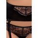 Комплект белья Passion Exclusive BRIDA SET OpenBra L/XL, black, трусики-танга, пояс, открытый лиф PS22722 фото 3