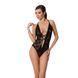 Боді з дуже глибоким декольте Passion DARYL BODY XXL/XXXL, black EL14803 фото 1