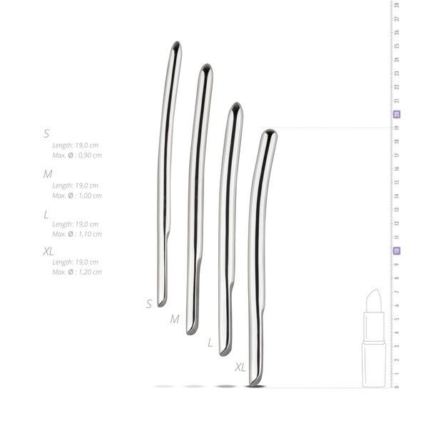 Набор уретральных стимуляторов Sinner Gear Unbendable &ndash; Single Ended 4 шт, диаметры 9,10,11,12мм SO4585 фото