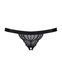 (SALE) Мереживні танги з доступом Obsessive 828-THC-1 crotchless thong L/XL, чорні SO7174 фото 5
