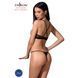 Комплект белья Passion Exclusive QUENTRIS BIKINI S/M, black, стринги и полуоткрытый лиф PS26602 фото 2