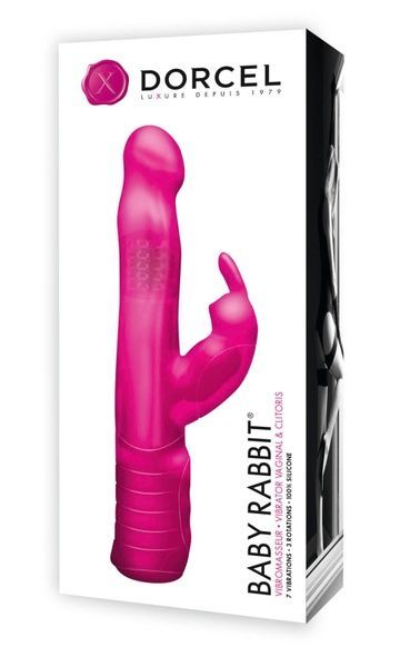 Вибратор-кролик Dorcel Baby Rabbit Pink с жемчужным массажем и вращающейся головкой MD0555 фото