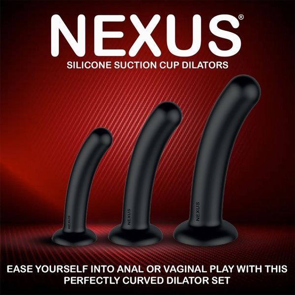 Набор дилдо Nexus Dilating Set (17см, 15см, 12,5см) (мятая упаковка!!!) SX1341-R фото