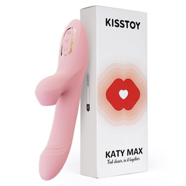 Вібратор-кролик з обертанням стовбура та вакуумною стимуляцією KISSTOY Katy Max SO4952 фото