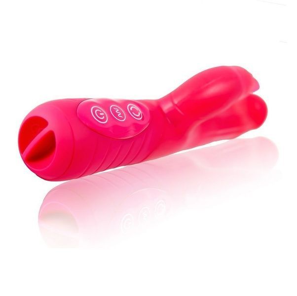 Вибратор-кролик Dorcel Baby Rabbit Pink с жемчужным массажем и вращающейся головкой MD0555 фото