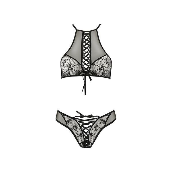 Эротический комплект Passion AZALIA SET L/XL, black SO4137 фото