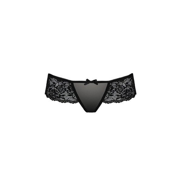 Трусики Passion Exclusive ABLA THONG XXL/XXXL, black PS25303 фото
