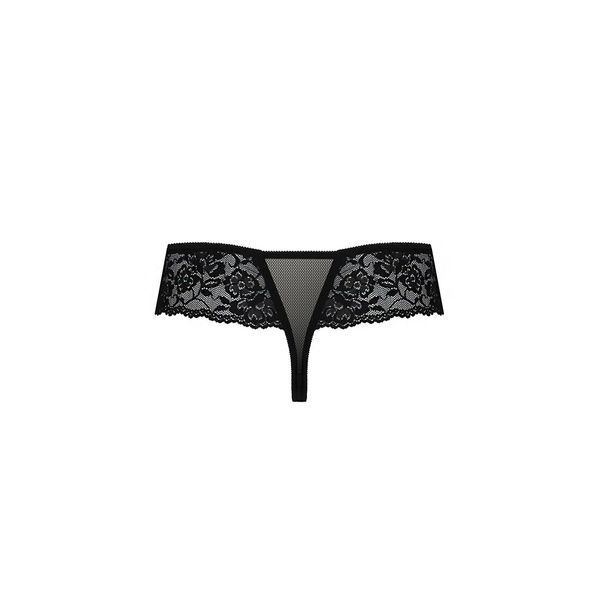 Трусики Passion Exclusive ABLA THONG XXL/XXXL, black PS25303 фото