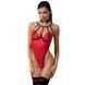 Боди с высоким вырезом бедра Passion Exclusive AKITA BODY S/M, red PS24202 фото 1
