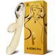 Вакуумный вибратор-кролик с подогревом KISSTOY A-King Pro Yellow, с LED-экраном SO4081 фото 4
