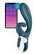 Смарт вибратор кролик Satisfyer Hug Me Bluegrey, 2 мотора, диаметр 4,2см, широкая клиторальная часть SO6273 фото 1