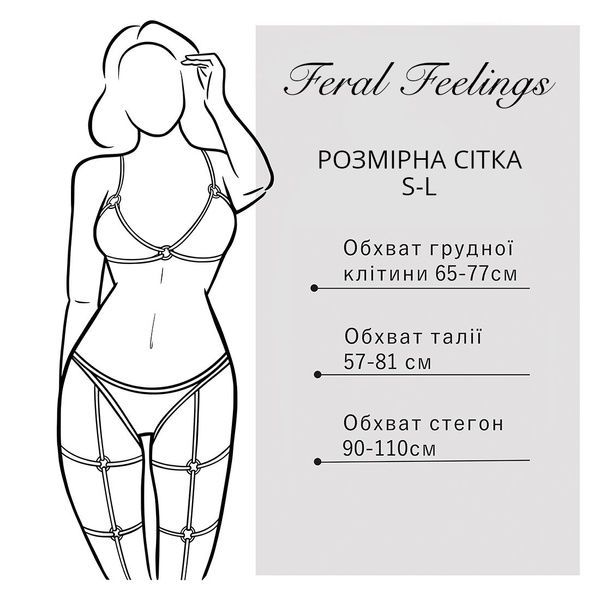 Гартеры Feral Feelings - Belt Briefs, трусики, натуральная кожа, цвет красный SO3446 фото