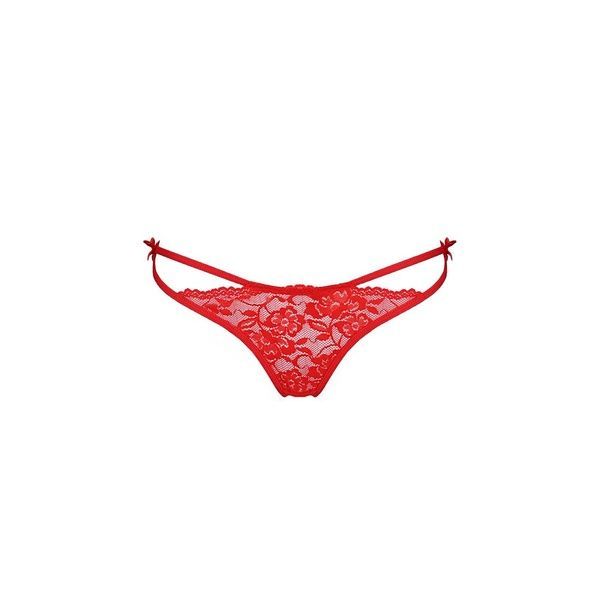 Трусики на зав'язочках з боків Passion Exclusive WARDA THONG S/M, red PS26702 фото
