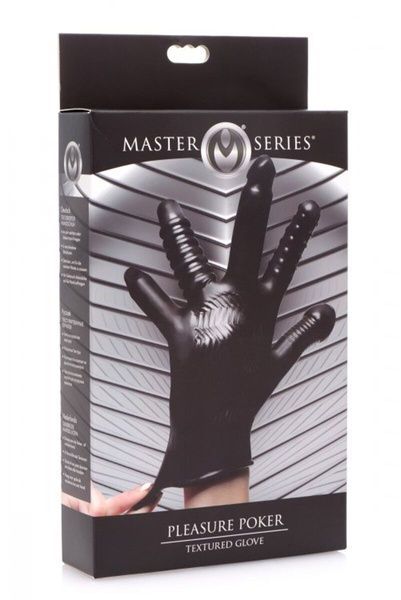 Перчатка с разными текстурами Master Series Pleasure Poker Textured Glove SX1183 фото